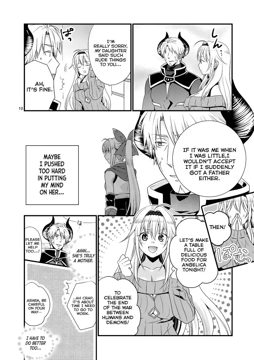 Maou Desu. Onna Yuusha no Hahaoya to Saikon Shita no de, Onna Yuusha ga Giri no Musume ni Narimashita. Chapter 4 11